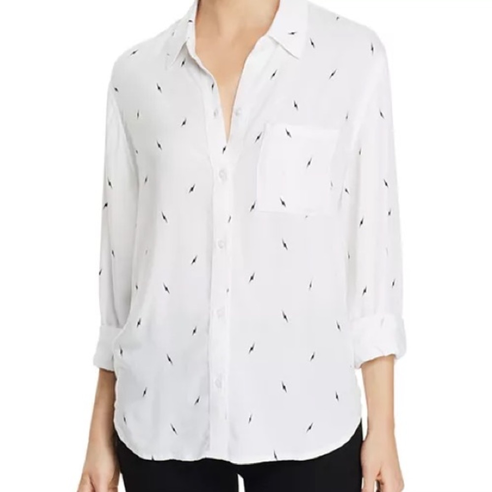 Rails white & navy button down | size: M